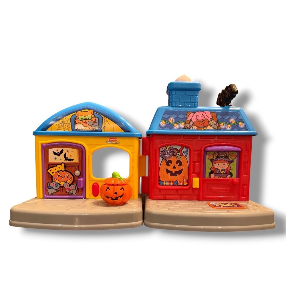 Fisher-Price Little People Trick-or-Treat Surprise House Kids Halloween Working